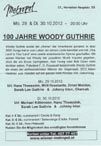 Flyer "100 Jahre Woody Guthrie"