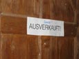  "Ausverkauft!"